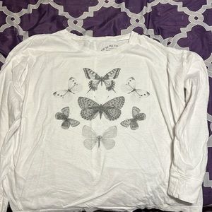 Butterfly long sleeve shirt